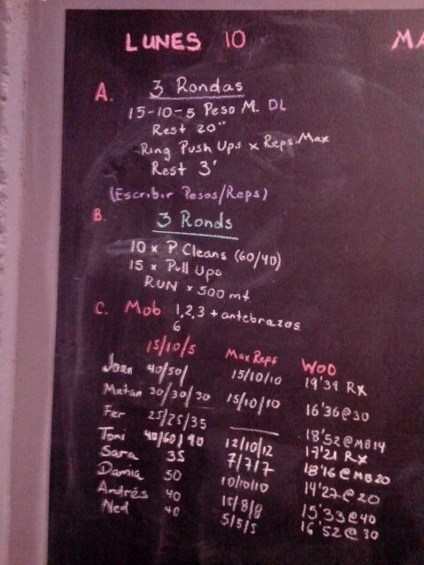 WOD TODAY 10/02/14